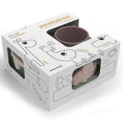 Siliconen Serviesset Peekaboo Deer Friends Roze Done By Deer