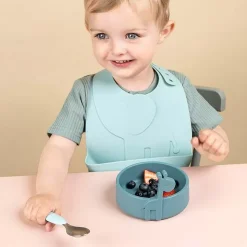 Siliconen Serviesset Peekaboo First Meal Blue Done By Deer