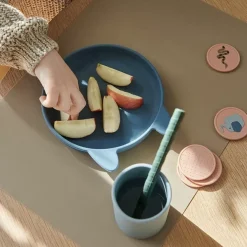 Siliconen Serviesset Vivi Rabbit Blue Multi Mix Liewood