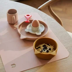 Siliconen Serviesset Vivi Cat Rose Multi Mix Liewood