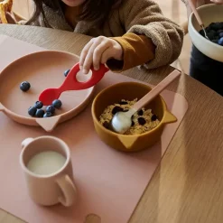 Siliconen Serviesset Vivi Cat Rose Multi Mix Liewood