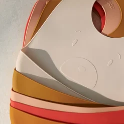 Siliconen Slabben Tilda Cat Apple Red/Rose (2St) Liewood