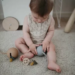 Siliconen Speenhouder Stone Mushie & Co