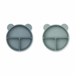 Siliconen Vakkenborden Connie Whale Blue Mix Liewood