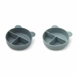 Siliconen Vakkenborden Connie Whale Blue Mix Liewood