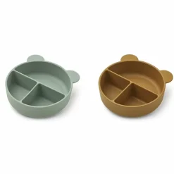 Siliconen Vakkenborden Connie Peppermint/Caramel Mix Liewood