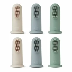 Siliconen Vingertandenborstel Simon Peppermint (6St) Liewood