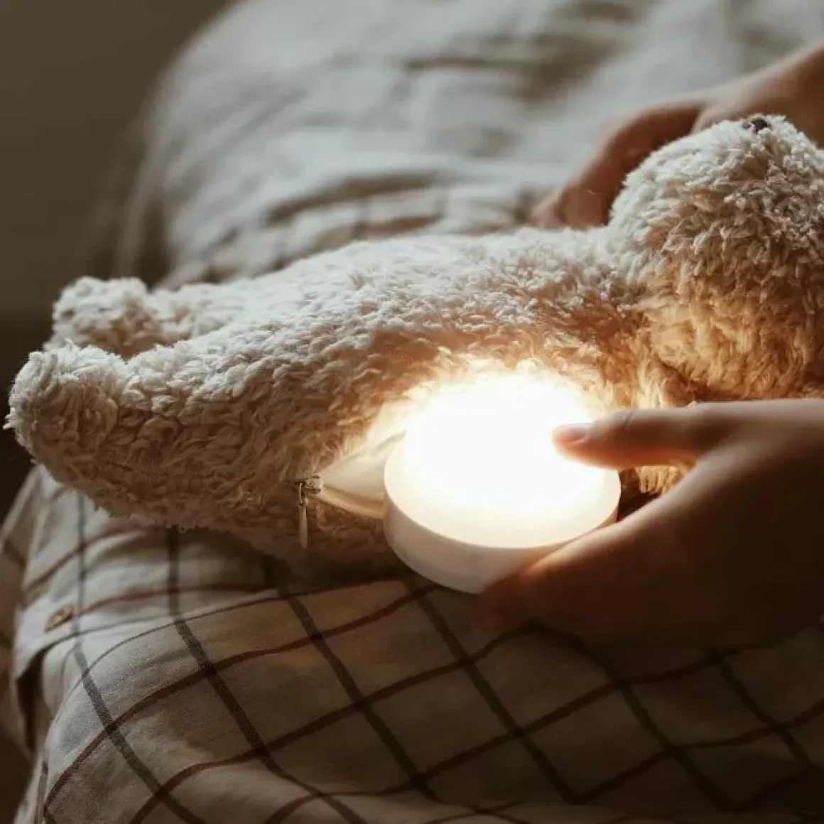 Slaapknuffel Humming Bear Mustard Moonie