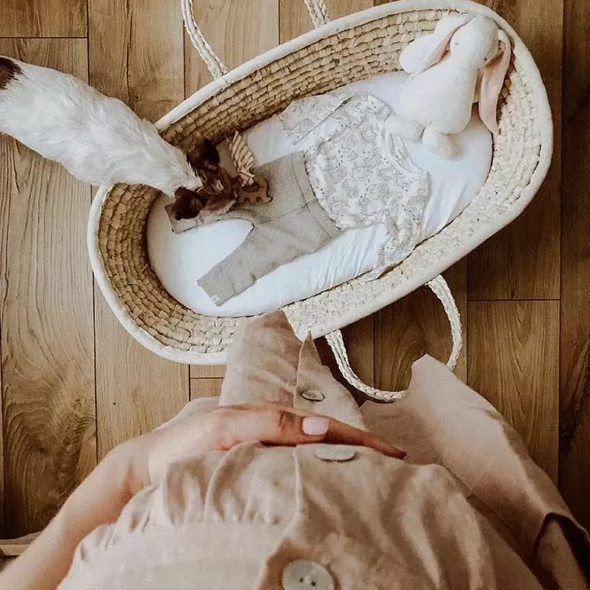 Slaapknuffel Humming Friend Rabbit Cream Moonie