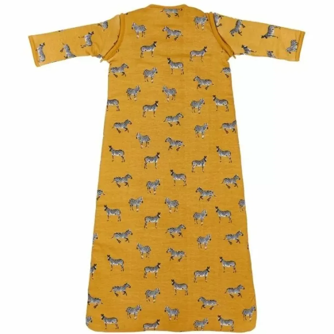 Slaapzak Met Afrits Mouw Zebra Honey Gold Meyco