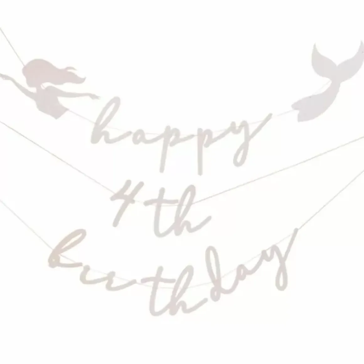 Slinger Happy Birthday Mermaid Magic Ginger Ray