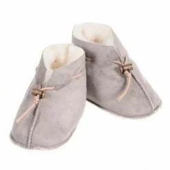 Slofjes Baby Emo Velours Grijs Alwero