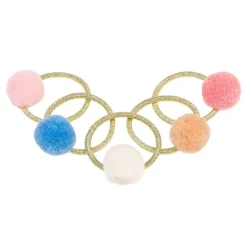 Souza Haarelastiekjes Mieke Pompoms (5St)