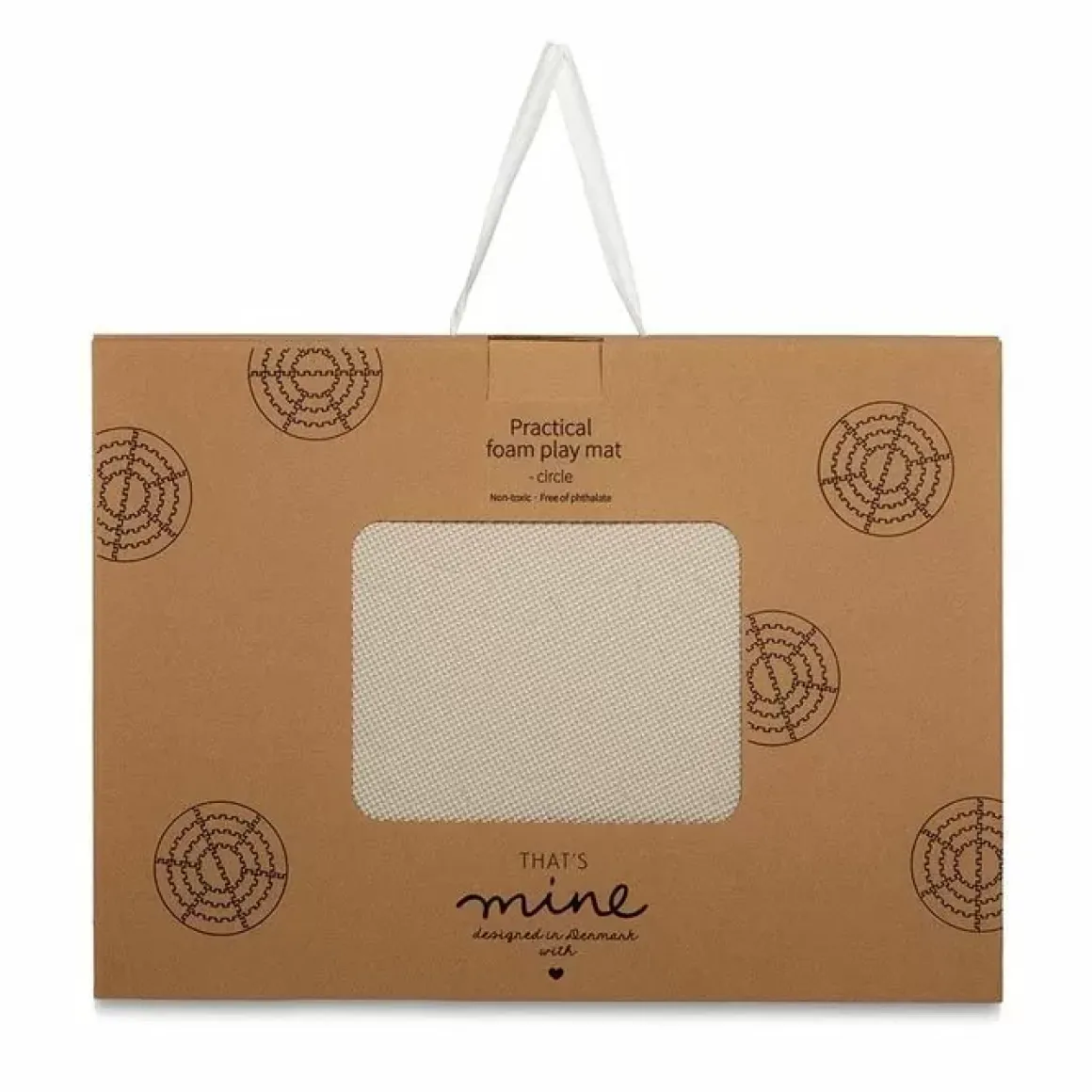 Speelmat Foam Rond Light Grey That'S Mine