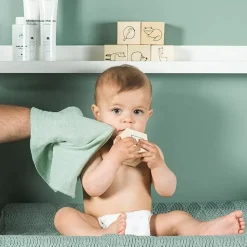 Spuugdoekjes Bamboe Ash Green (3St) Jollein