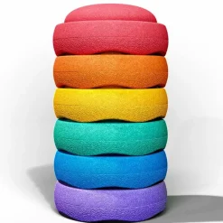 Stapelstein Balance Set Rainbow Basic (6St)