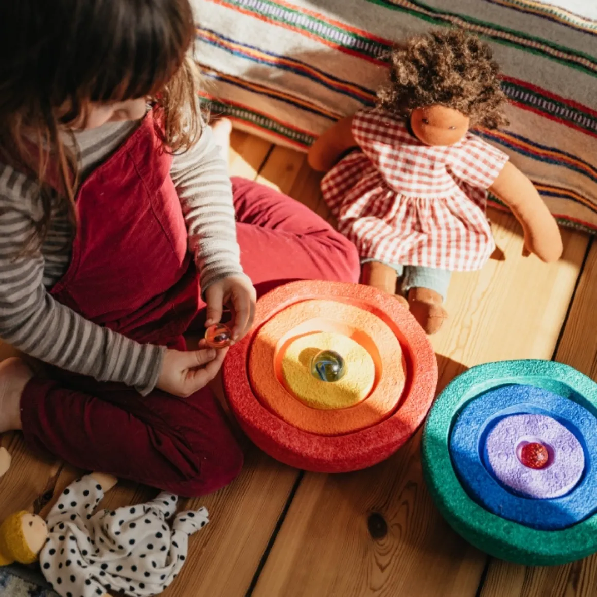 Stapelstein Stapelstenen Inside Rainbow Classic (6St)