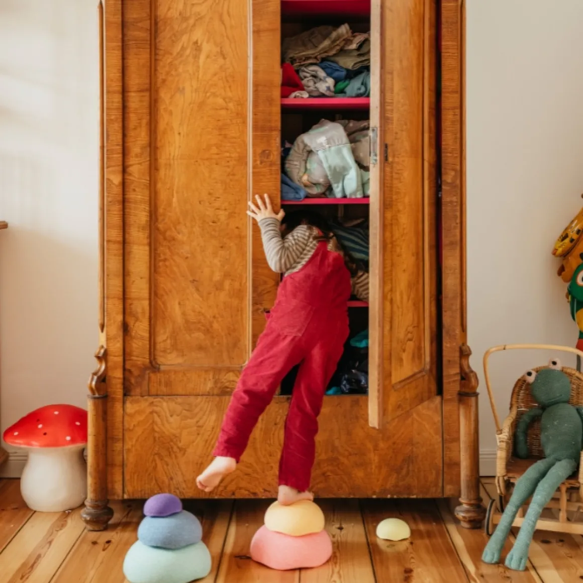 Stapelstein Stapelstenen Inside Rainbow Pastel (6St)