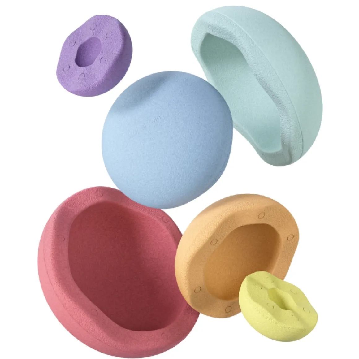 Stapelstein Stapelstenen Inside Rainbow Pastel (6St)