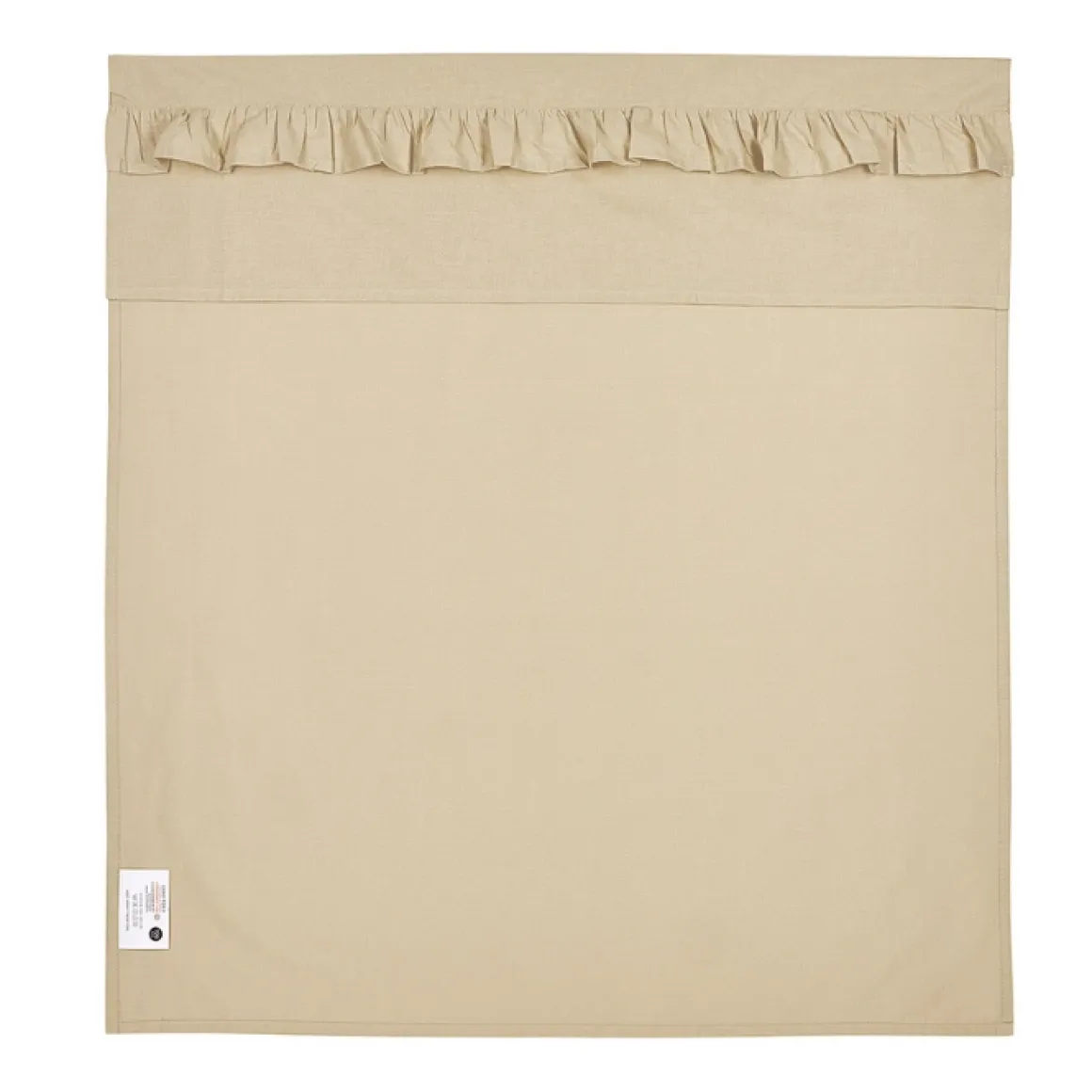 Stijlvol Meyco Wieglaken Met Ruche Rand In Zandkleur 75X100Cm