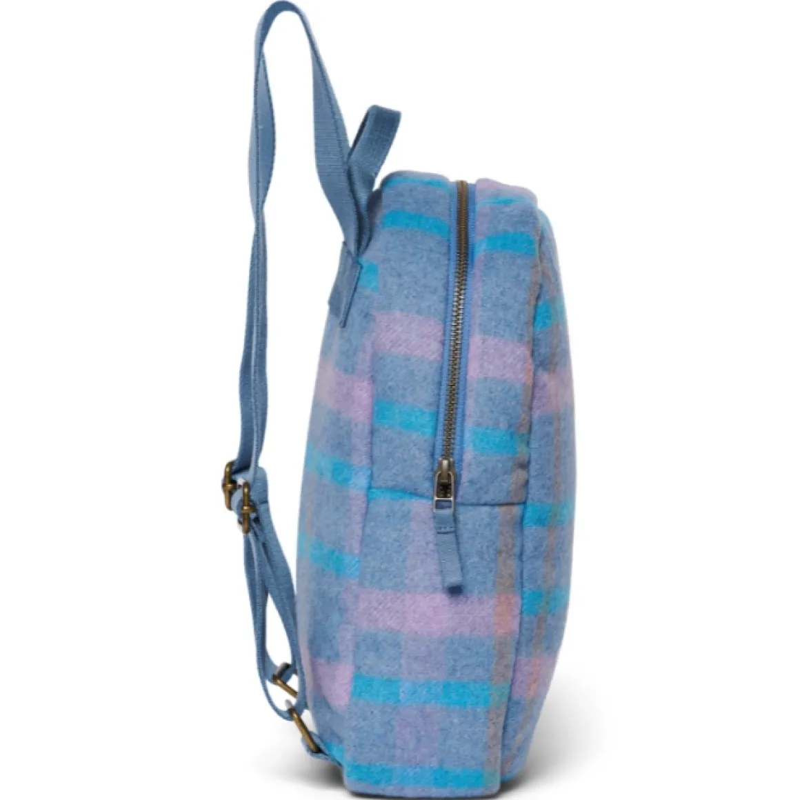 Studio Noos Mini Rugzak Sky Blue Wool Checked