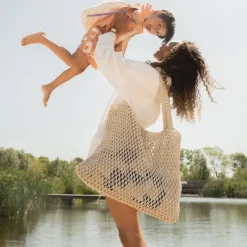 Studio Noos Mom Bag Macrame Neutral