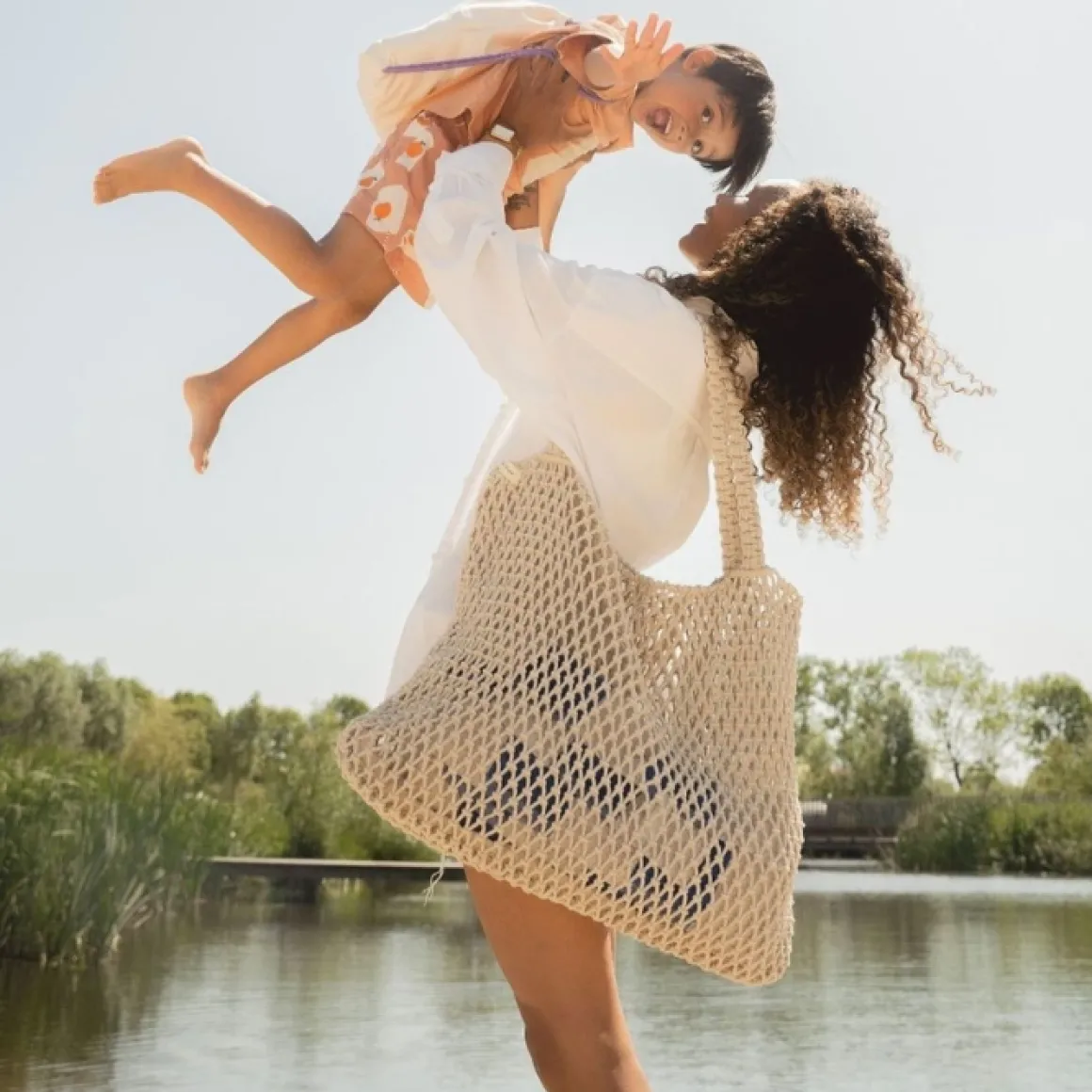 Studio Noos Mom Bag Macrame Neutral