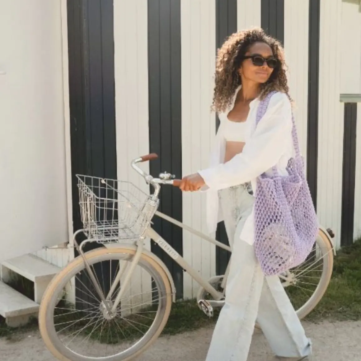 Studio Noos Mom Bag Macrame Lila