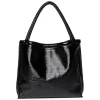 Studio Noos Mom Bag Reversible Teddy Lacquer Zwart