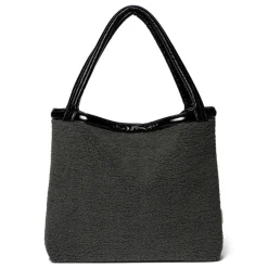 Studio Noos Mom Bag Reversible Teddy Lacquer Zwart
