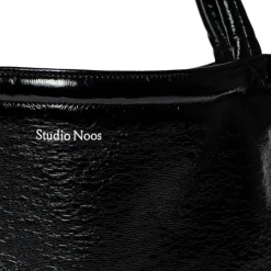 Studio Noos Mom Bag Reversible Teddy Lacquer Zwart