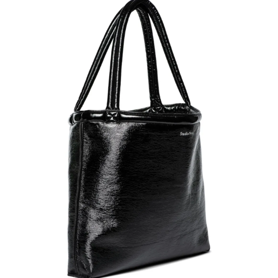 Studio Noos Mom Bag Reversible Teddy Lacquer Zwart