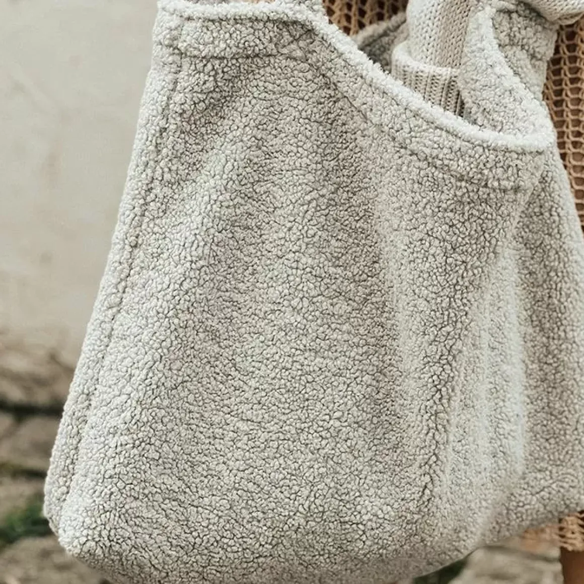 Studio Noos Mom Bag Teddy Light Grey