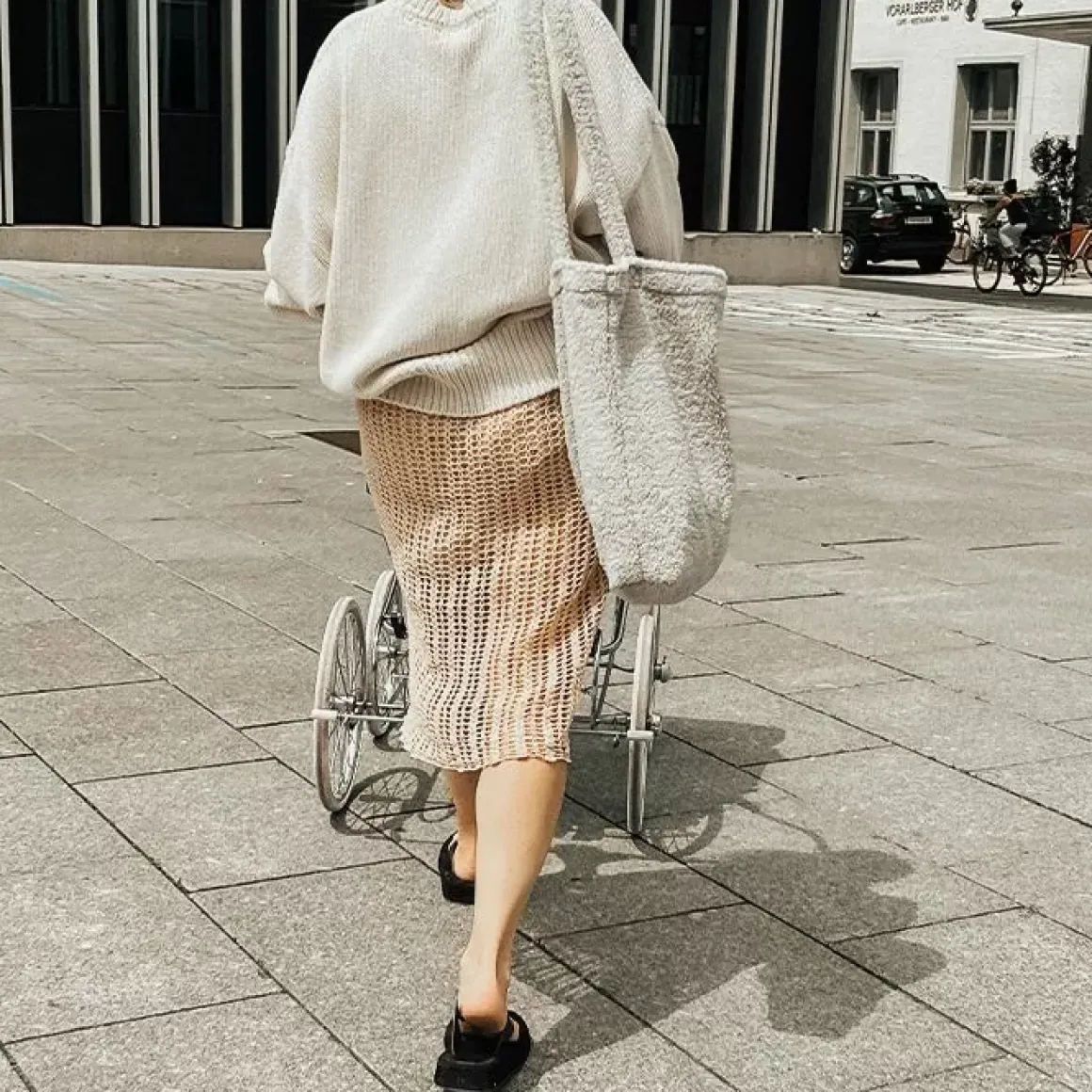 Studio Noos Mom Bag Teddy Light Grey