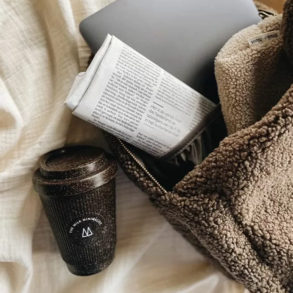 Studio Noos Rugzak Midi Teddy Brown