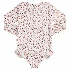 Swim Essentials Badpak Lange Mouw Khaki Leopard