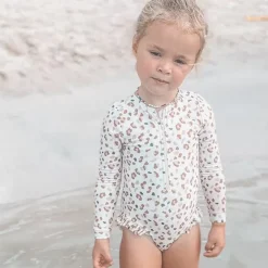 Swim Essentials Badpak Lange Mouw Khaki Leopard