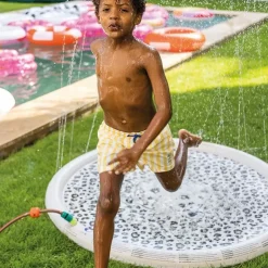 Swim Essentials Beige Leopard Sprinkler Mat