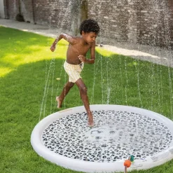 Swim Essentials Beige Leopard Sprinkler Mat