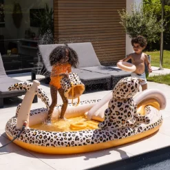 Swim Essentials Opblaaszwembad Adventure Leopard Beige