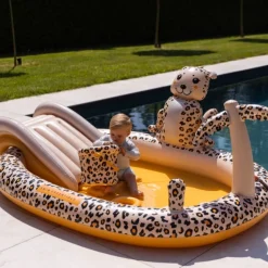Swim Essentials Opblaaszwembad Adventure Leopard Beige