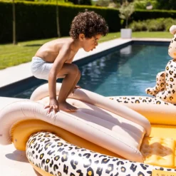 Swim Essentials Opblaaszwembad Adventure Leopard Beige