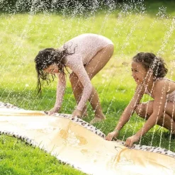 Swim Essentials Single Waterslide Beige Leopard Sprinkler