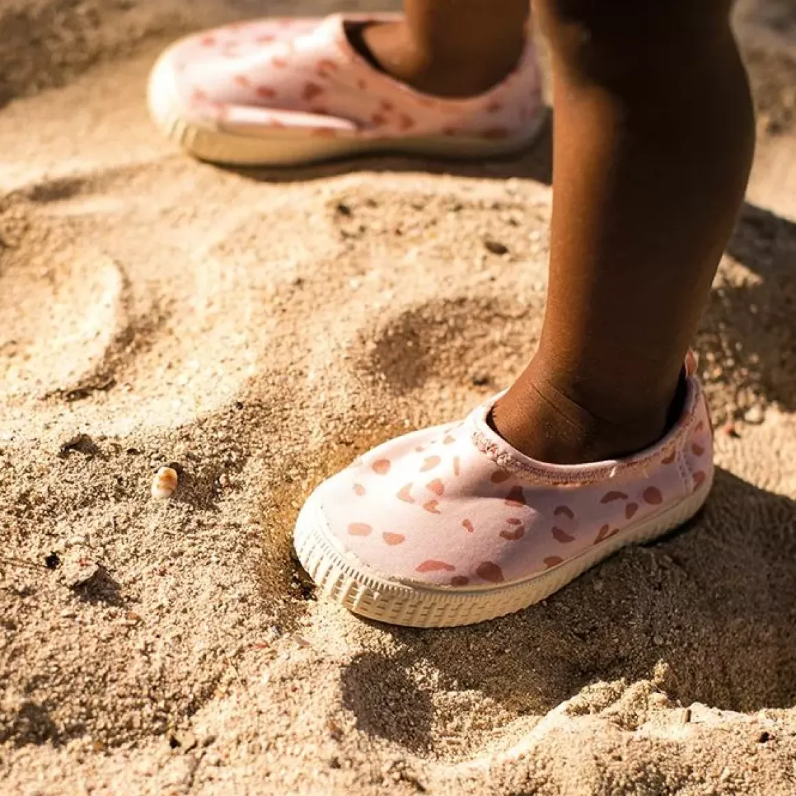 Swim Essentials Waterschoentjes Old Pink Leopard Lycra