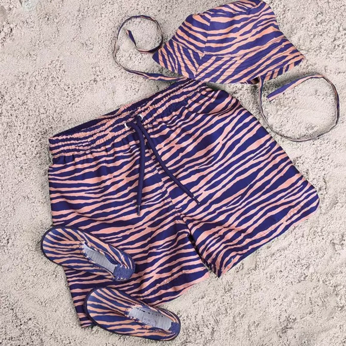 Swim Essentials Waterschoentjes Blue Zebra Lyrca