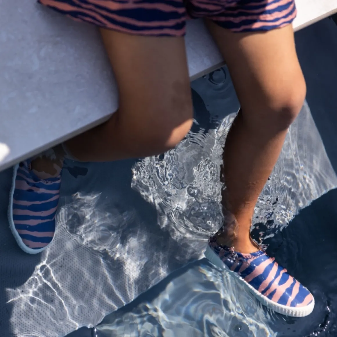 Swim Essentials Waterschoentjes Blue Zebra Lyrca