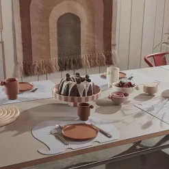 Taartplateau Toppu Caramel-Roze Groot Oyoy