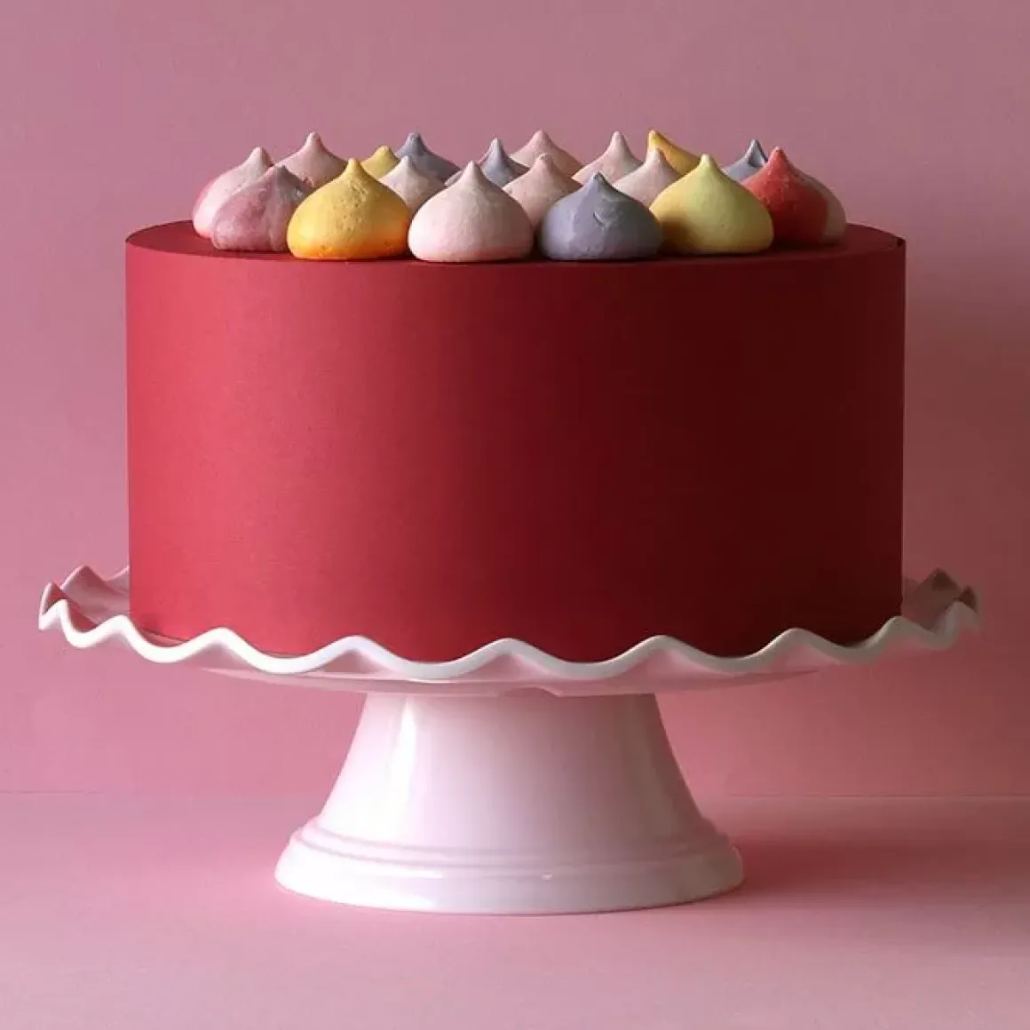 Taartplateau Waves Roze A Little Lovely Company