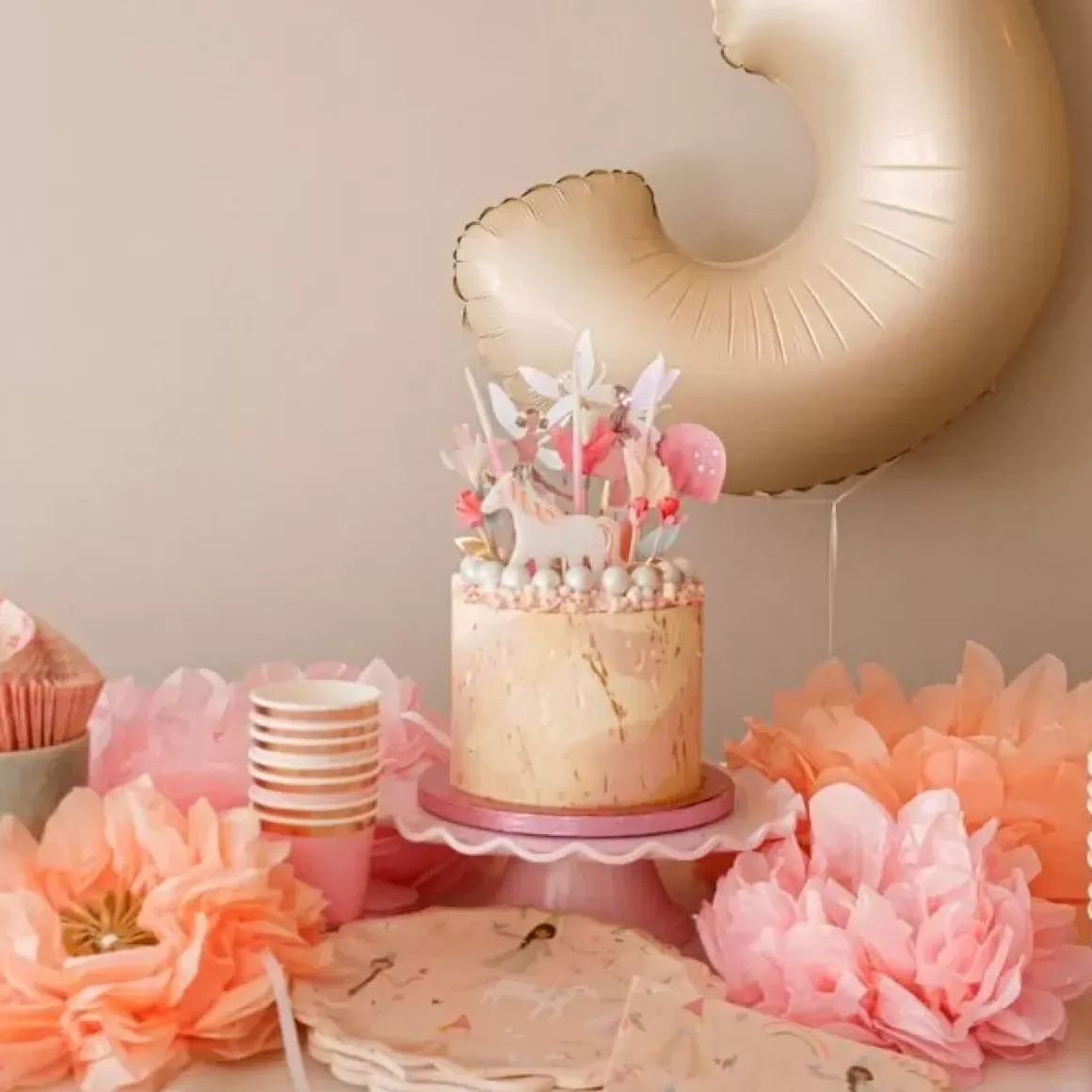 Taartplateau Waves Roze A Little Lovely Company