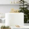 Taarttopper Merry Christmas Acryl Goud A Touch Of Sparkle
